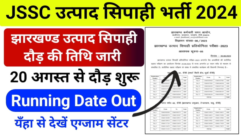 JSSC Utpad Sipahi Running Date 2024