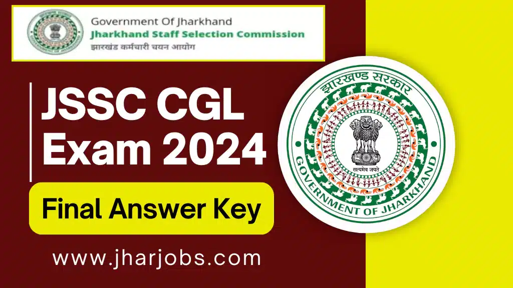 JSSC CGL Final Answer Key 2024