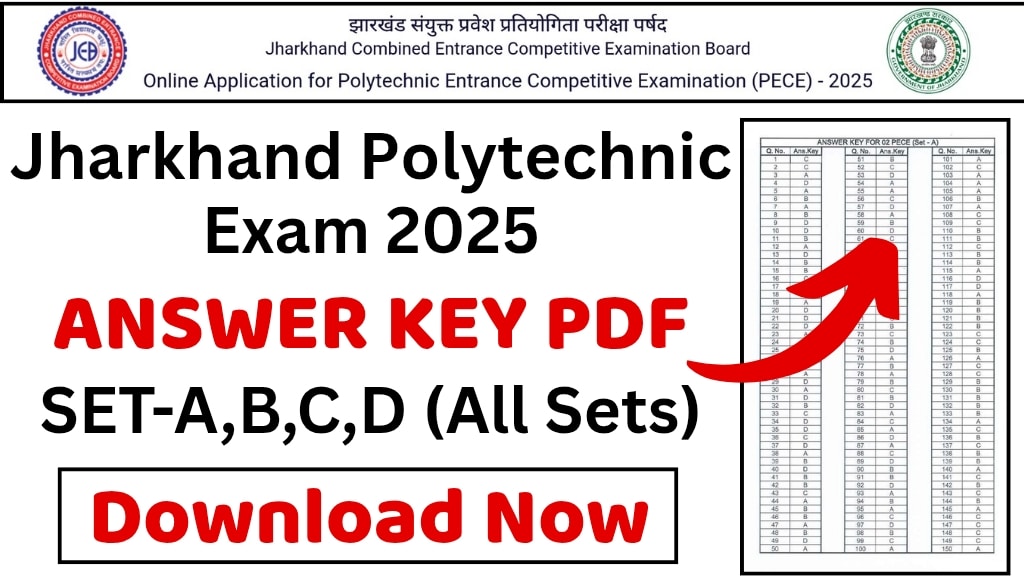 Jharkhand Polytechnic Answer Key 2025