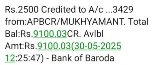 Maiya Samman Yojana Payment Proof