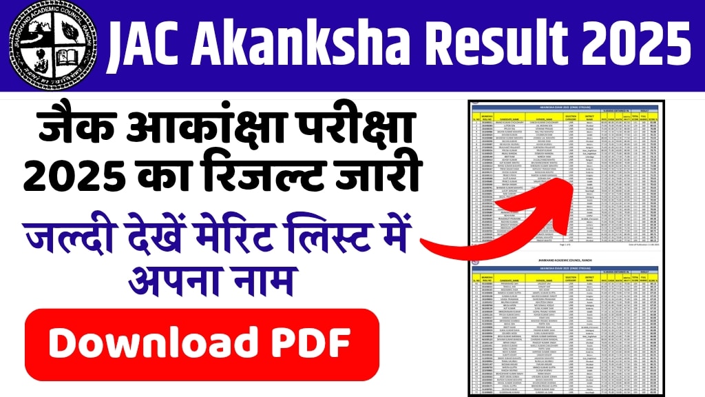 JAC Akanksha Result 2025