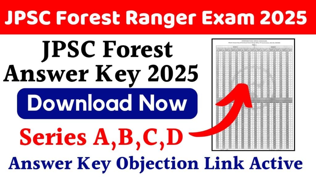 JPSC Forest Ranger Answer Key 2025