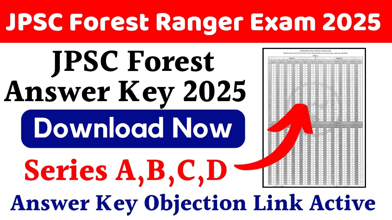 JPSC Forest Ranger Answer Key 2025
