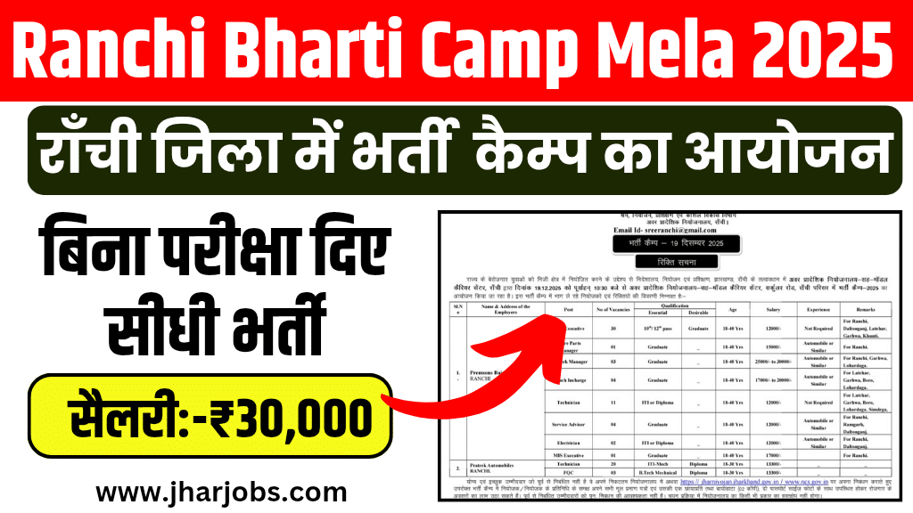 Ranchi Employment Job Fair 2025